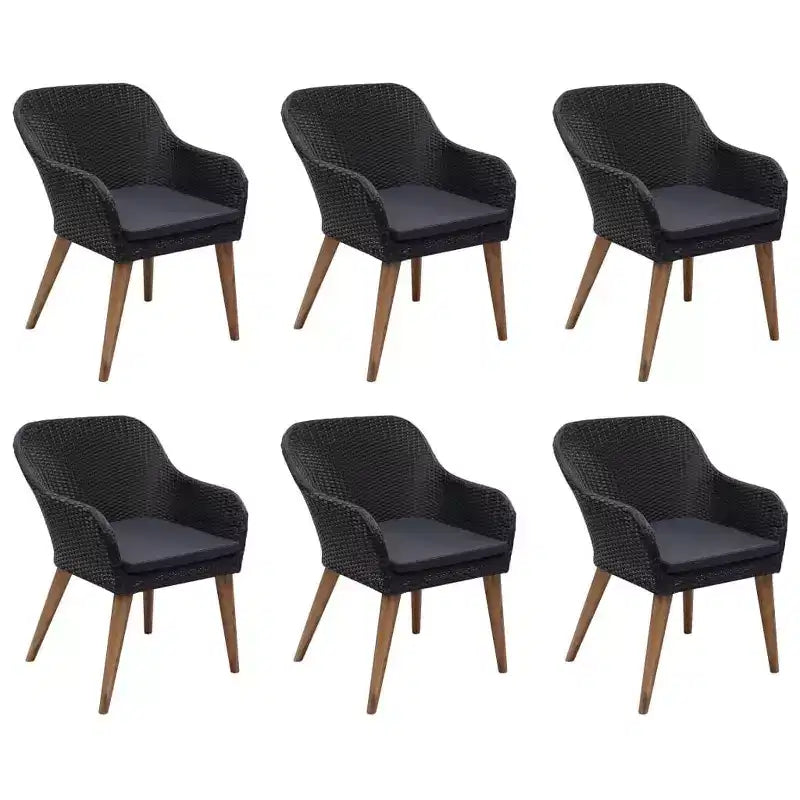 vidaXL Patio Dining Set Poly Rattan
