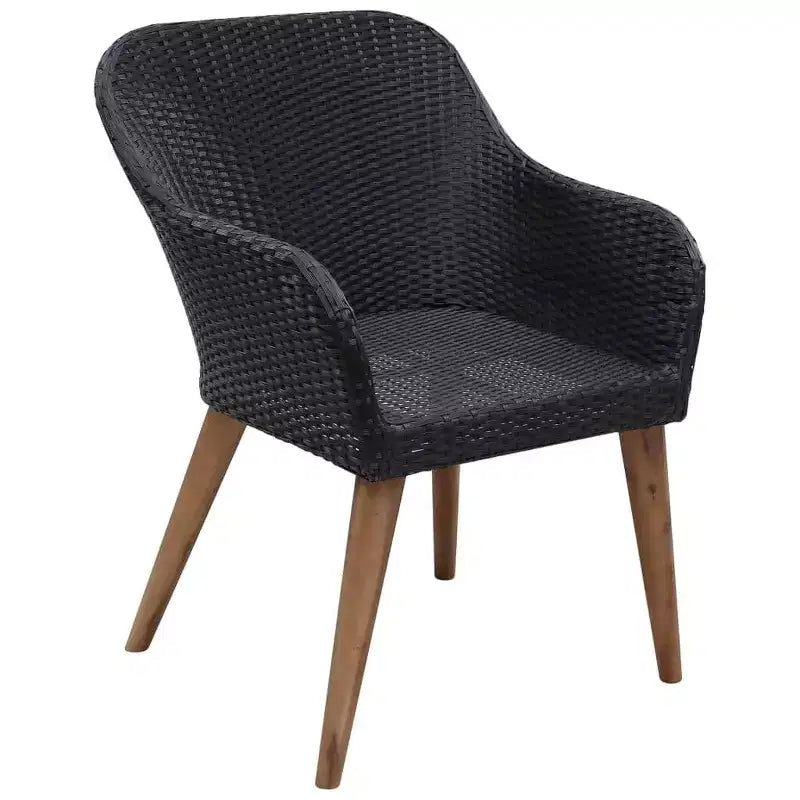 vidaXL Patio Dining Set Poly Rattan