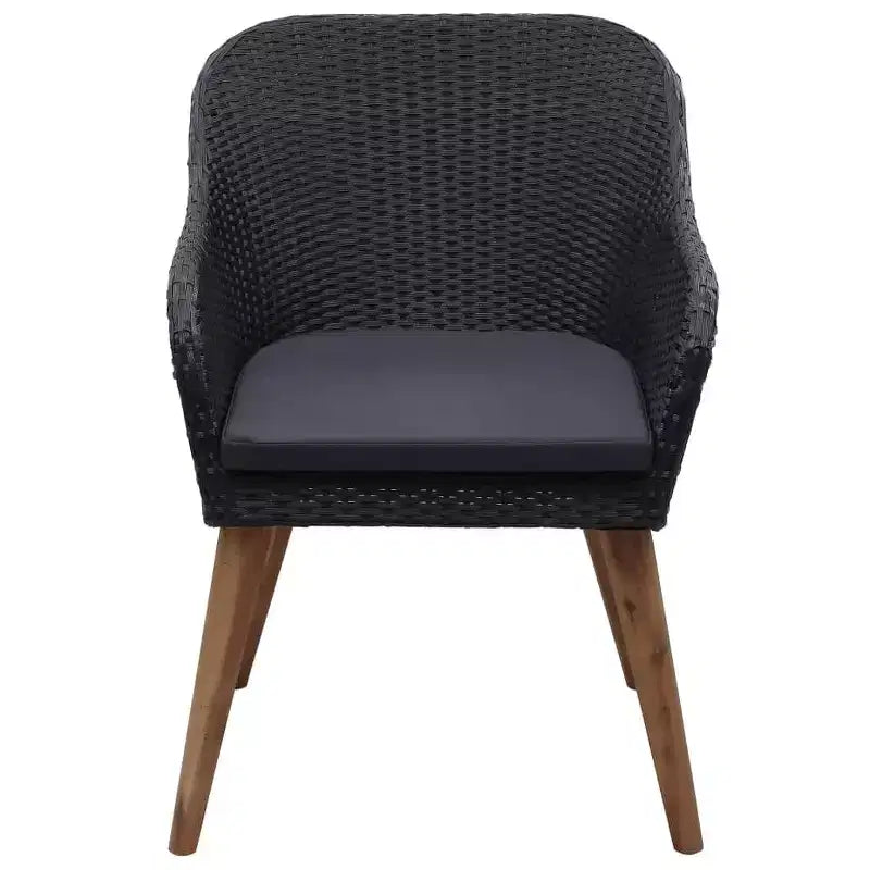vidaXL Patio Dining Set Poly Rattan