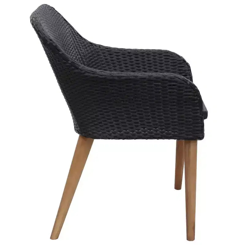 vidaXL Patio Dining Set Poly Rattan