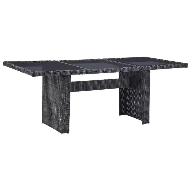 vidaXL Patio Dining Set Poly Rattan