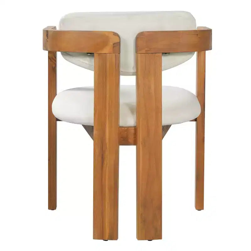 Ensemble de repas extérieur rond Whisen 5 pièces pour 4 personnes, table et chaises de patio, ensemble de conversation de jardin moderne, 1 table à manger et 4 chaises baquets