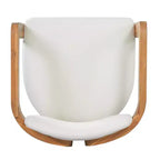 Ensemble de repas extérieur rond Whisen 5 pièces pour 4 personnes, table et chaises de patio, ensemble de conversation de jardin moderne, 1 table à manger et 4 chaises baquets