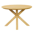 Ensemble de repas extérieur rond Whisen 5 pièces pour 4 personnes, table et chaises de patio, ensemble de conversation de jardin moderne, 1 table à manger et 4 chaises baquets