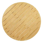 Ensemble de repas extérieur rond Whisen 5 pièces pour 4 personnes, table et chaises de patio, ensemble de conversation de jardin moderne, 1 table à manger et 4 chaises baquets