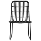 vidaXL 9 Piece Patio Dining Set Poly Rattan and Glass
