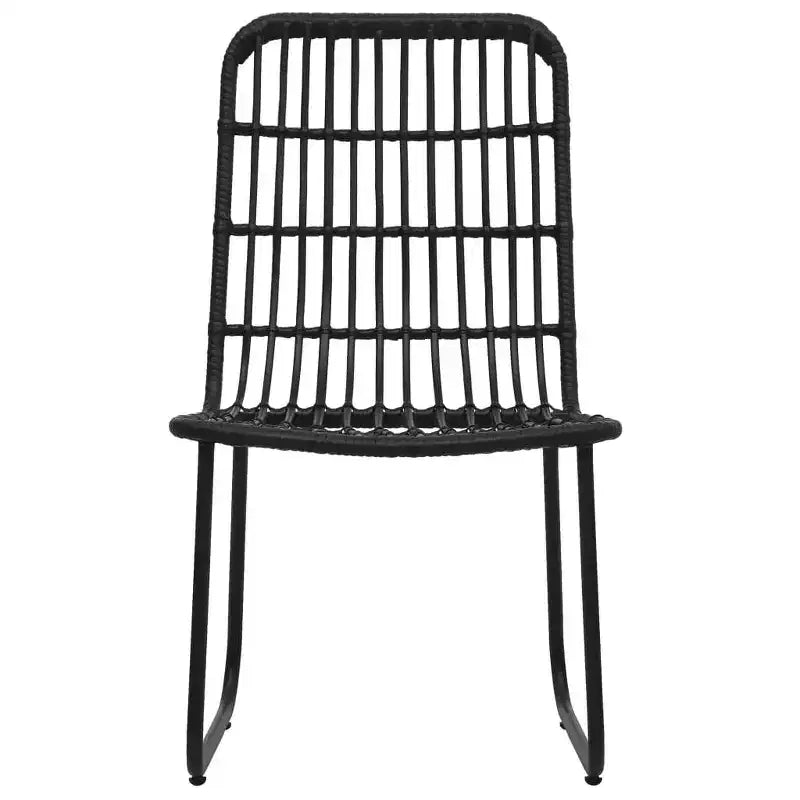 vidaXL 9 Piece Patio Dining Set Poly Rattan and Glass