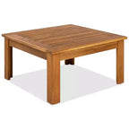 ModernLuxe Ensemble de canapés de jardin en L 4 pièces, en bois d'acacia, avec accoudoirs en corde tressée et table basse