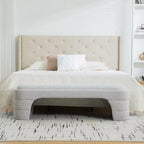 Banc rembourré ModernLuxe – Bout de lit rembourré – Banc minimaliste – Ottoman – Banc d'entrée – Repose-pieds