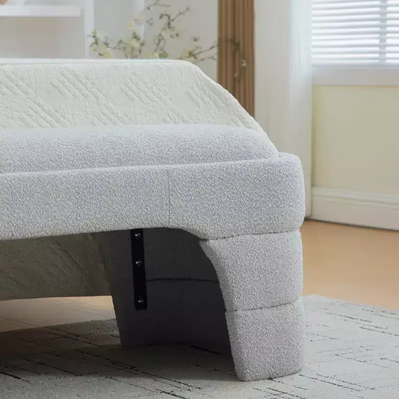 Banc rembourré ModernLuxe – Bout de lit rembourré – Banc minimaliste – Ottoman – Banc d'entrée – Repose-pieds