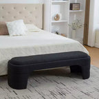 Banc rembourré ModernLuxe – Bout de lit rembourré – Banc minimaliste – Ottoman – Banc d'entrée – Repose-pieds