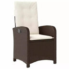 vidaXL Salon de jardin avec coussins 5 pcs Résine tressée marron