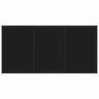 vidaXL Garden Dining Set with Cushion 5 pcs Black Poly Rattan