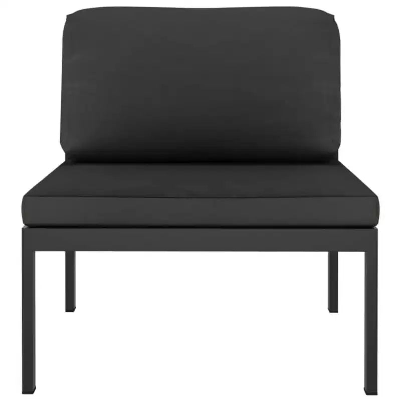 vidaXL 10 Piece Patio Lounge Set with Cushions Aluminum Anthracite