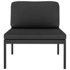 vidaXL 10 Piece Patio Lounge Set with Cushions Aluminum Anthracite
