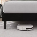 Velvet Upholstered Platform Bed Frames with Adjustable Headboard for Bedroom, No Box Spring Needed