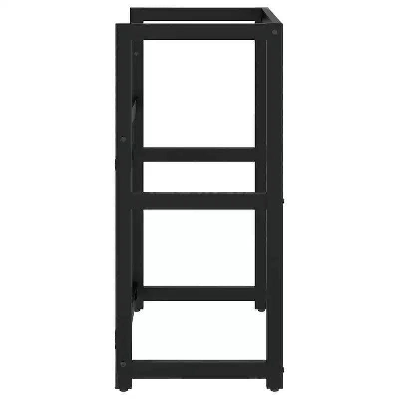 vidaXL Meuble sous-vasque Noir Fer enduit de poudre 59x38x83 cm