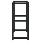 vidaXL Meuble sous-vasque Noir Fer enduit de poudre 59x38x83 cm
