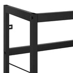 vidaXL Meuble sous-vasque Noir Fer enduit de poudre 59x38x83 cm