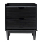 Middlebrook Designs Mid-Century 2-Drawer Solid Wood Nightstand