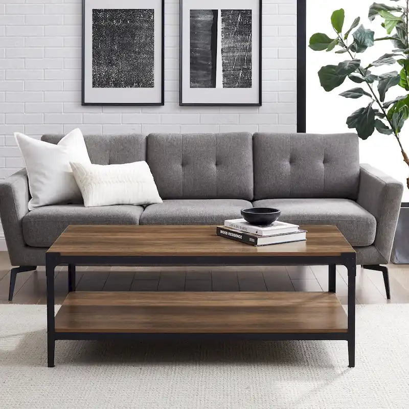 Table basse d'angle en fer Middlebrook Witten 46 pouces