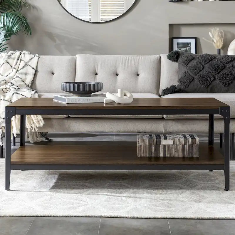 Table basse d'angle en fer Middlebrook Witten 46 pouces