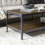 Table basse d'angle en fer Middlebrook Witten 46 pouces