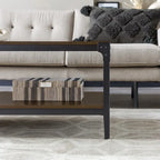 Table basse d'angle en fer Middlebrook Witten 46 pouces