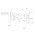 Middlebrook Designs Paradise Hill A-Frame Writing Desk