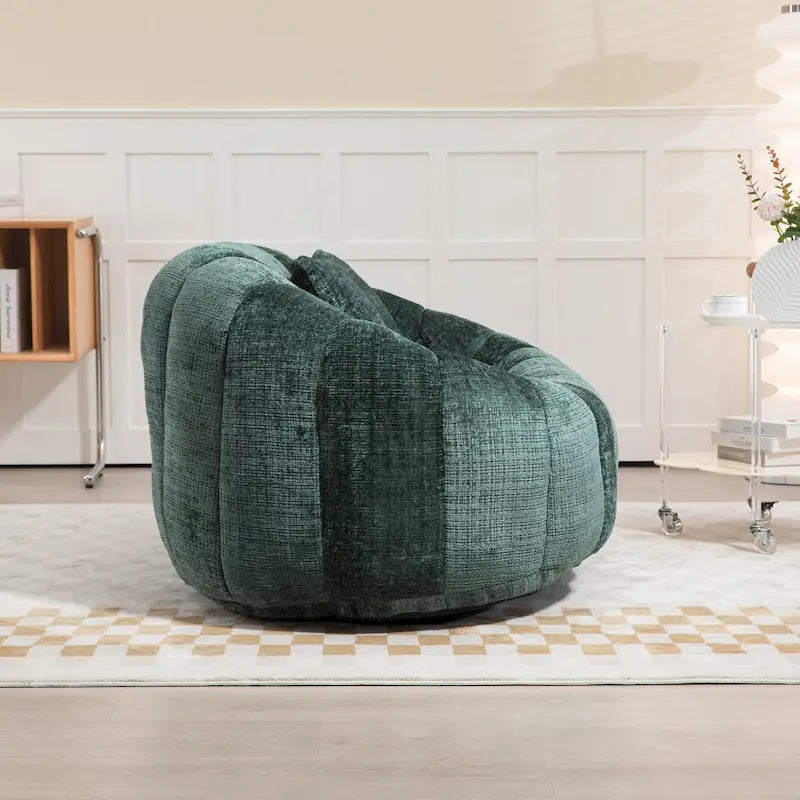 Emerald Modern 59 Chenille Loveseat Chaise Lounge Chair