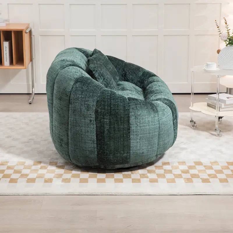 Emerald Modern 59 Chenille Loveseat Chaise Lounge Chair