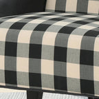 28 High-Back Upholstered Club Chair with Birch Legs