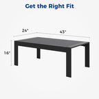All-Weather Aluminum Outdoor Coffee Table