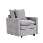 33.07 Upholstered Arm Chair with Solid Wood Frame