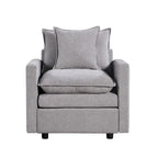 33.07 Upholstered Arm Chair with Solid Wood Frame