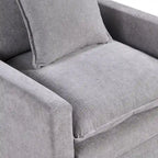 33.07 Upholstered Arm Chair with Solid Wood Frame