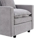 33.07 Upholstered Arm Chair with Solid Wood Frame