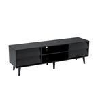 63 Vintage TV Stand with Shelves & Drawers for 60 TVs