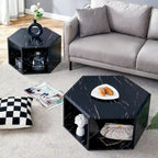 Minimalist patterns hexagonal Coffee Table Set