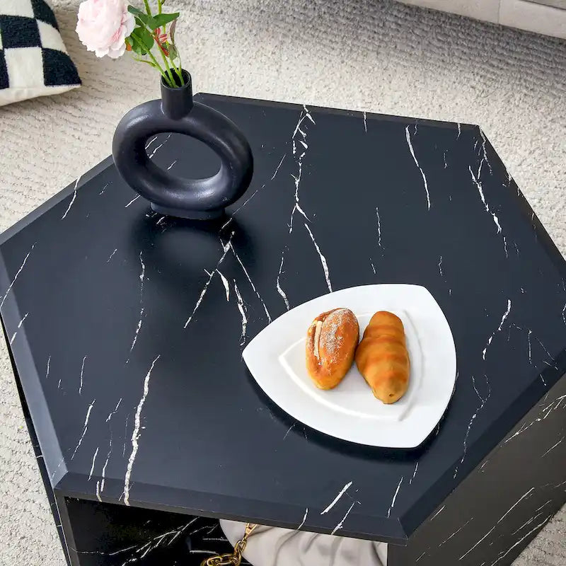 Minimalist patterns hexagonal Coffee Table Set