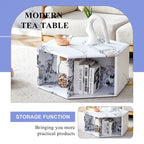Minimalist patterns hexagonal Coffee Table Set