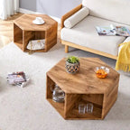 Minimalist patterns hexagonal Coffee Table Set