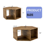Minimalist patterns hexagonal Coffee Table Set