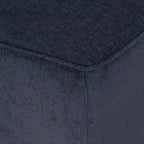 Charcoal 66 Upholstered Loveseat Chaise Lounge Chair with Birch Legs