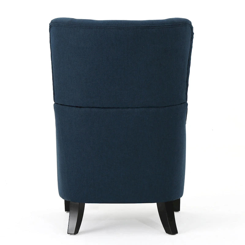 27 High Back Accent Chair with Wing Back and Birch Legs