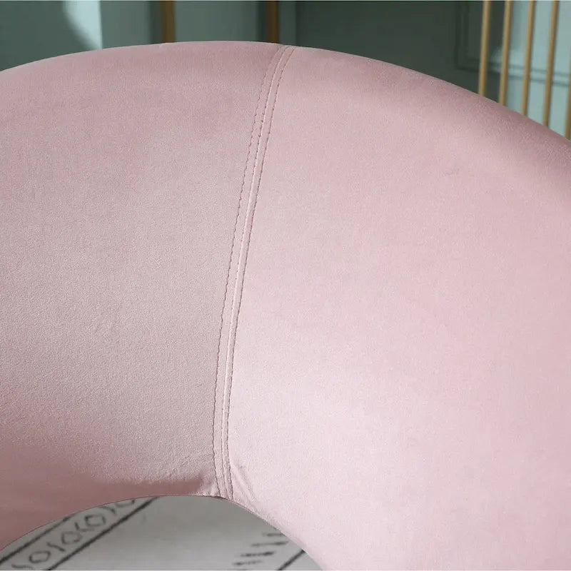 Fauteuil d'appoint en polyester 28" avec base dorée