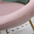 Fauteuil d'appoint en polyester 28" avec base dorée