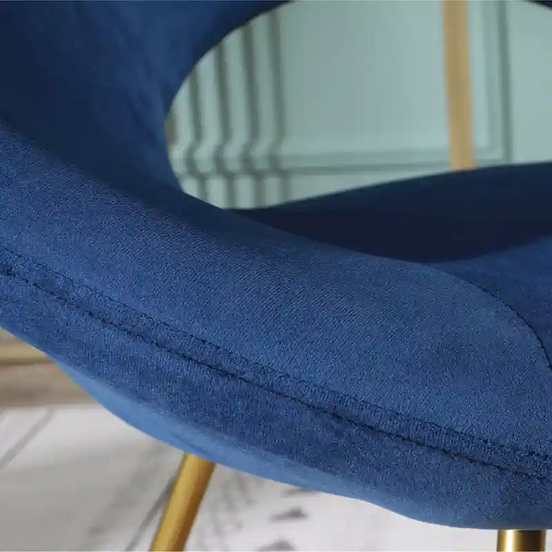 Fauteuil d'appoint en polyester 28" avec base dorée