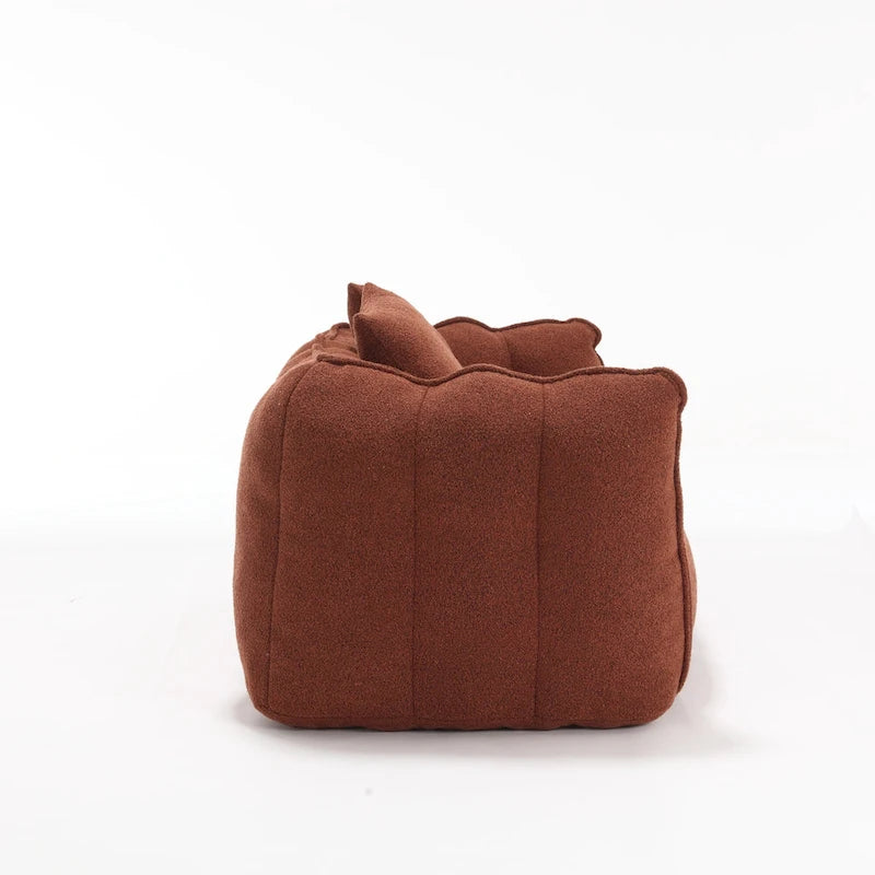 Modern 65.1 Chenille Tufted Loveseat Accent Chair with High-Resilience Foam
