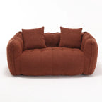 Modern 65.1 Chenille Tufted Loveseat Accent Chair with High-Resilience Foam